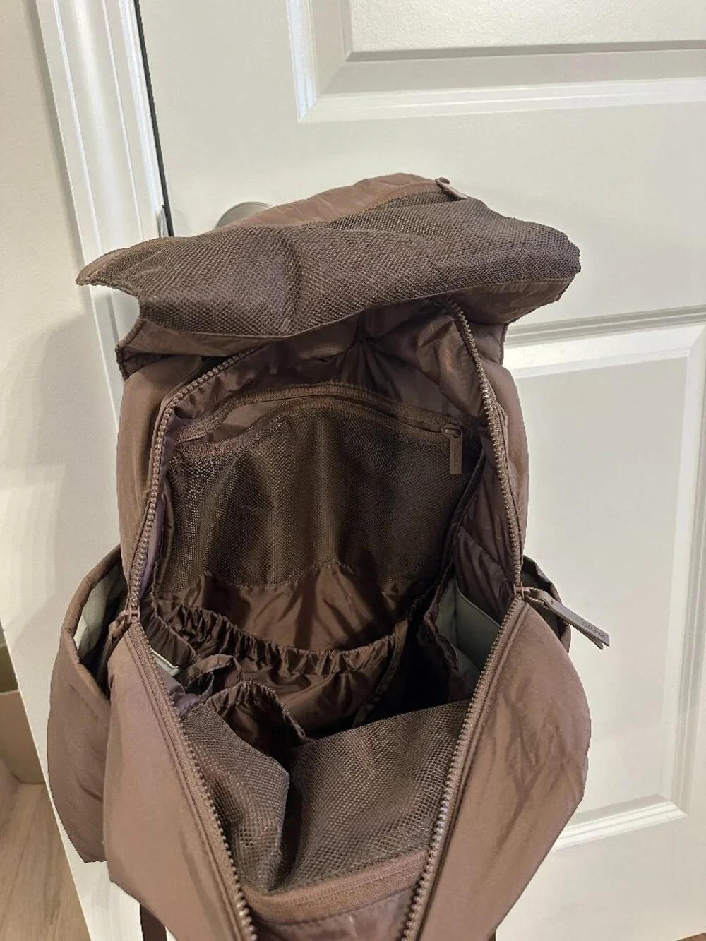CALPAK Diaper Backpack with Laptop Sleeve in Hazelnut in Hazelnut